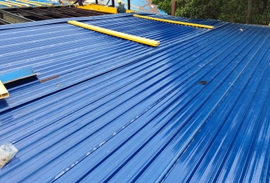 東莞防腐蝕屋面施工實例